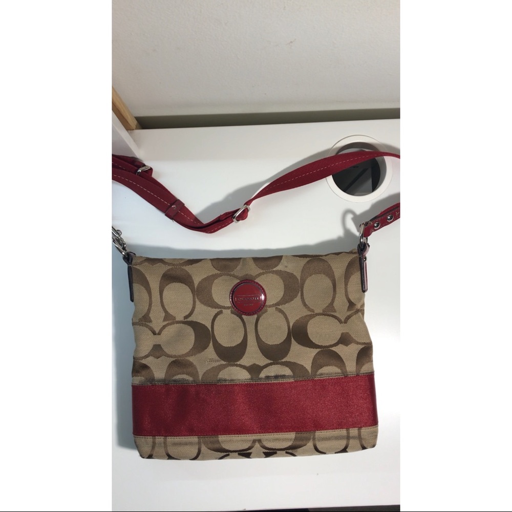 Coach Stripe Crossbody Bag